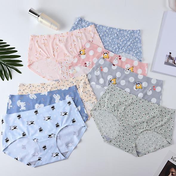 Seamless Breathable Printed Panties