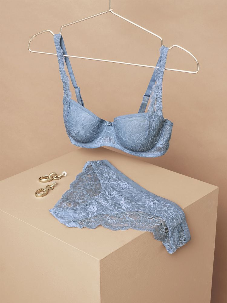 Cleo Lace Wired Balcony Bra Set A-E