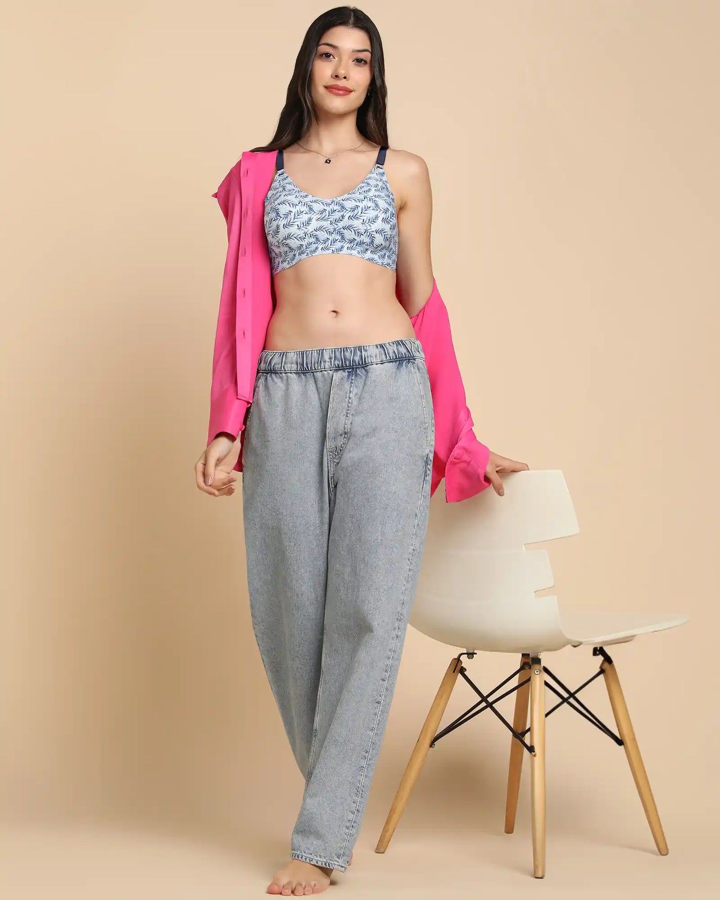 Tweens Bonded Printed Full-Coverage Padded Bra (SB-68 PR)