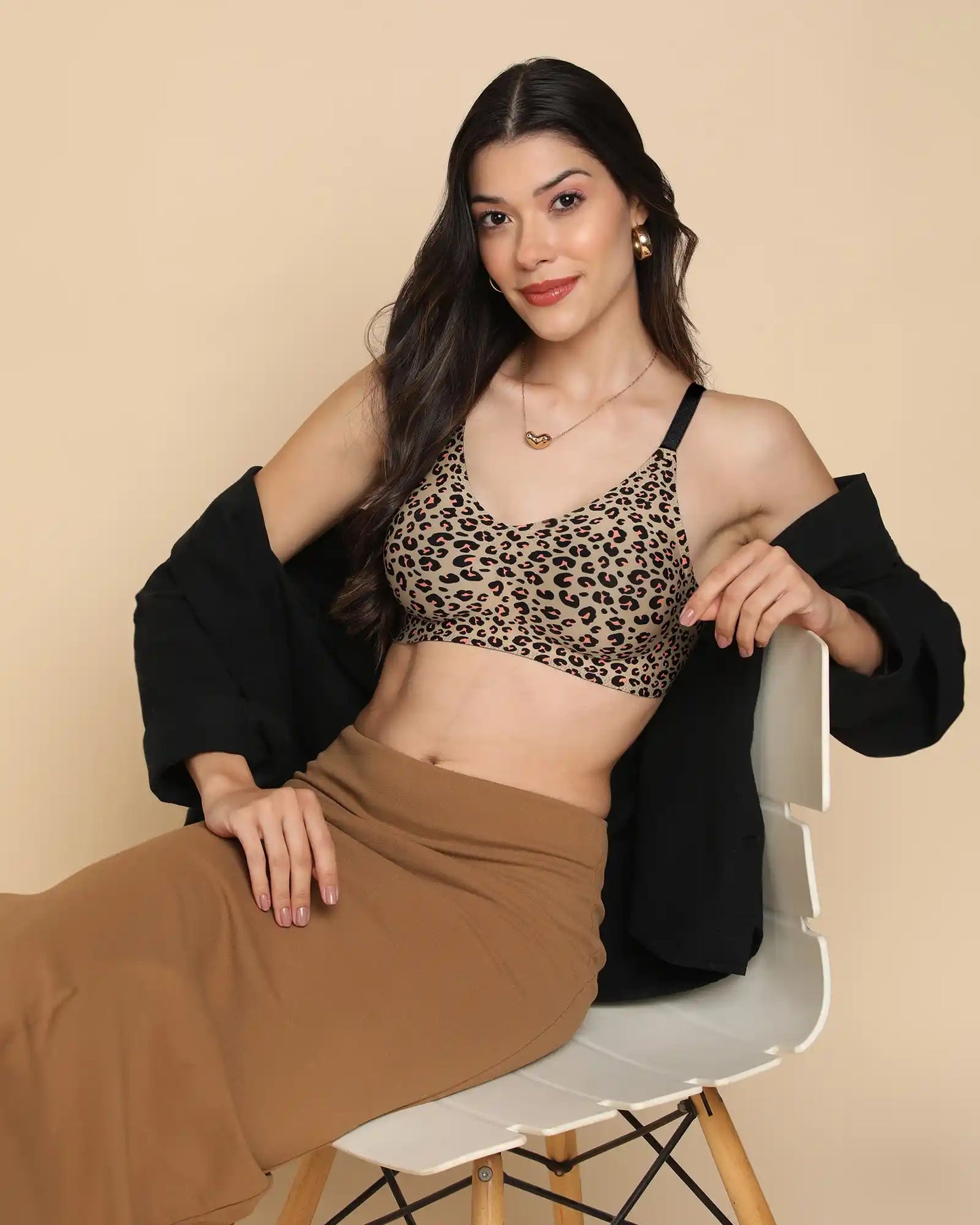 Tweens Bonded Printed Full-Coverage Padded Bra (SB-68 PR)