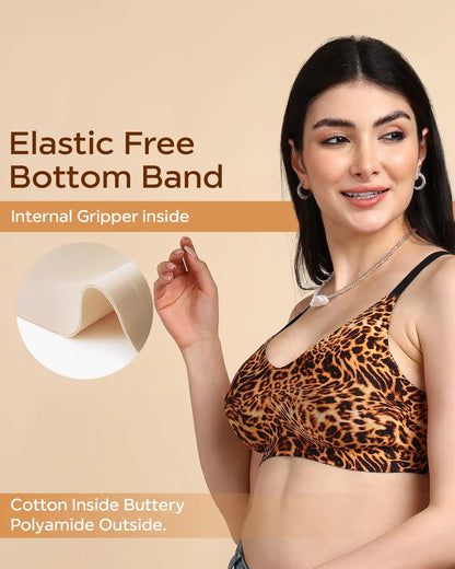 Bonded Printed Full-Coverage Padded Bra (SB-6827 PR)