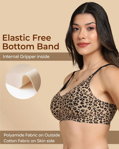 Tweens Bonded Printed Full-Coverage Padded Bra (SB-68 PR)