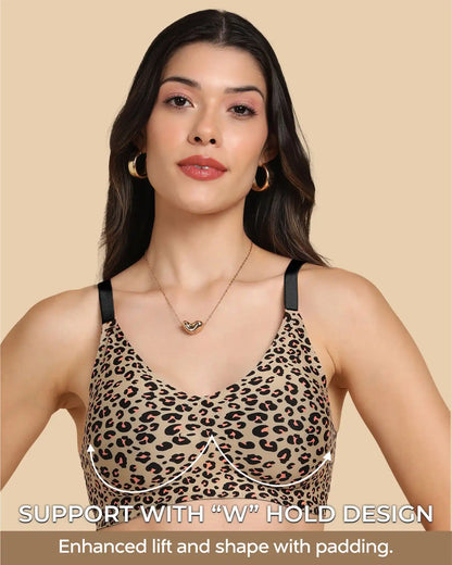 Tweens Bonded Printed Full-Coverage Padded Bra (SB-68 PR)