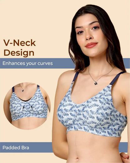 Tweens Bonded Printed Full-Coverage Padded Bra (SB-68 PR)