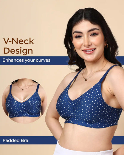 Tweens Bonded Printed Full-Coverage Padded Bra (SB-68 PR)