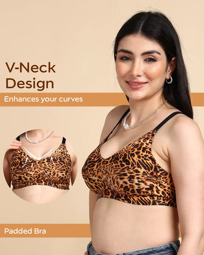 Tweens Bonded Printed Full-Coverage Padded Bra (SB-68 PR)