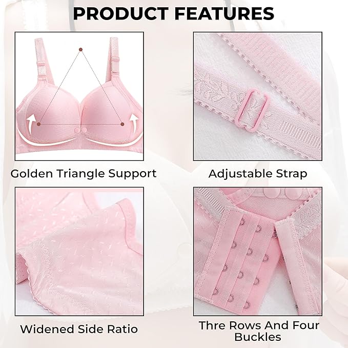 Nursing Bra for Maternity Breastfeeding (Pack of 3)