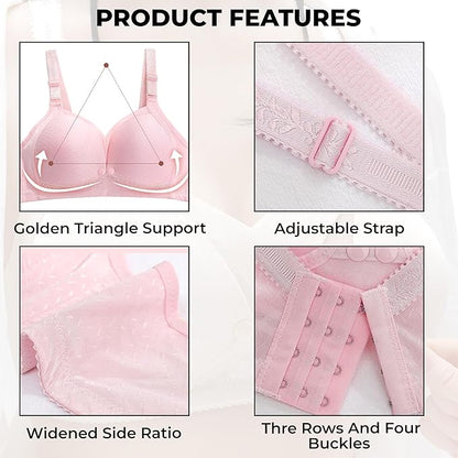 Nursing Bra for Maternity Breastfeeding (Pack of 3)