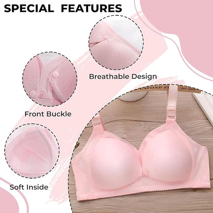 Nursing Bra for Maternity Breastfeeding (Pack of 3)