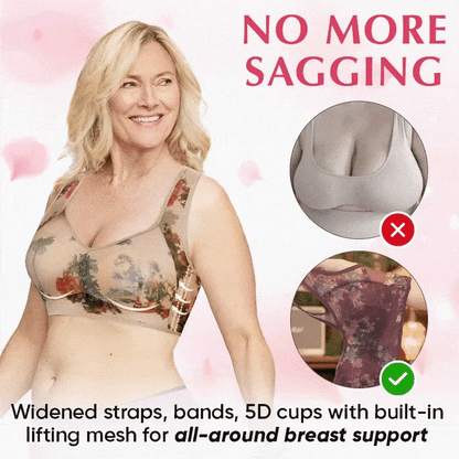 (Pack of 3) Silk Lace Cooling Comfort Wireless Bra