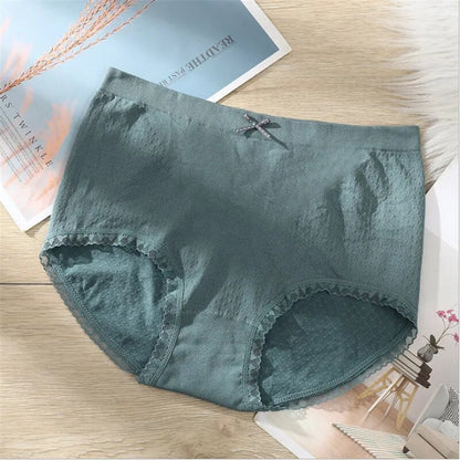 Mid-Waist Breathable Panties - Assorted Colors