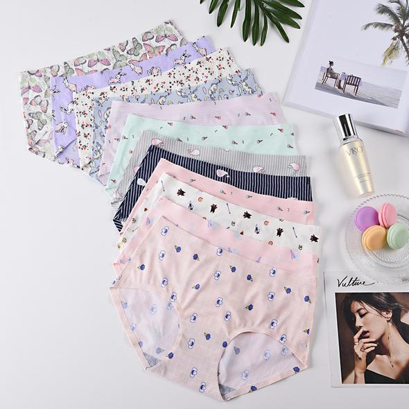 Seamless Breathable Printed Panties