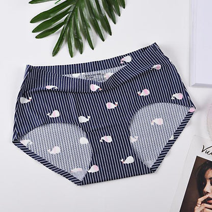 Seamless Breathable Printed Panties