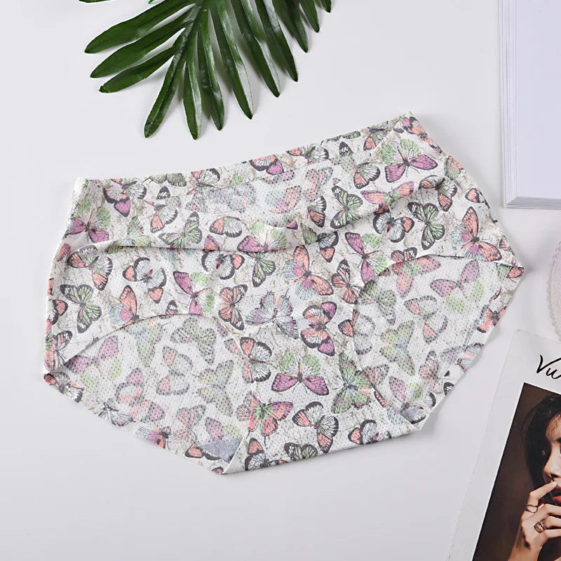 Seamless Breathable Printed Panties