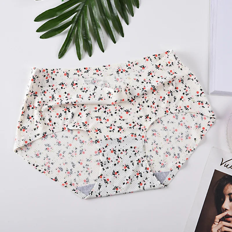 Seamless Breathable Printed Panties